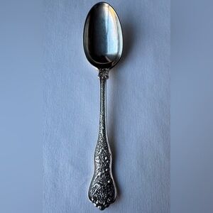 Tiffany and Co Olympian Pattern Sterling Silver Tea Spoon 6"  Antique